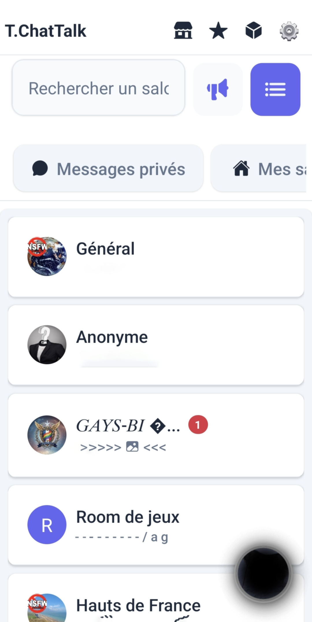 Aperçu de l'application